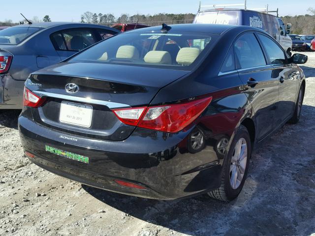 5NPEB4AC4DH711113 - 2013 HYUNDAI SONATA GLS BLACK photo 4