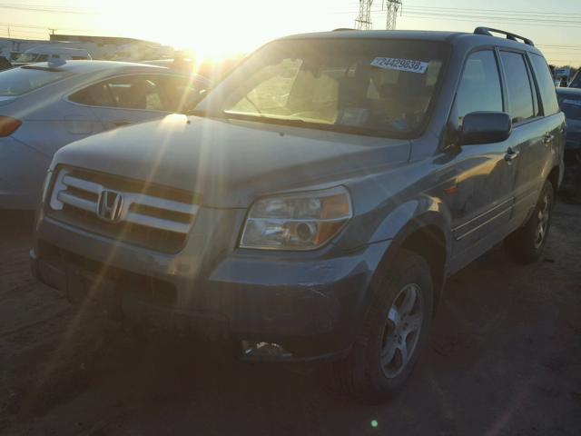 5FNYF18388B008107 - 2008 HONDA PILOT SE TEAL photo 2