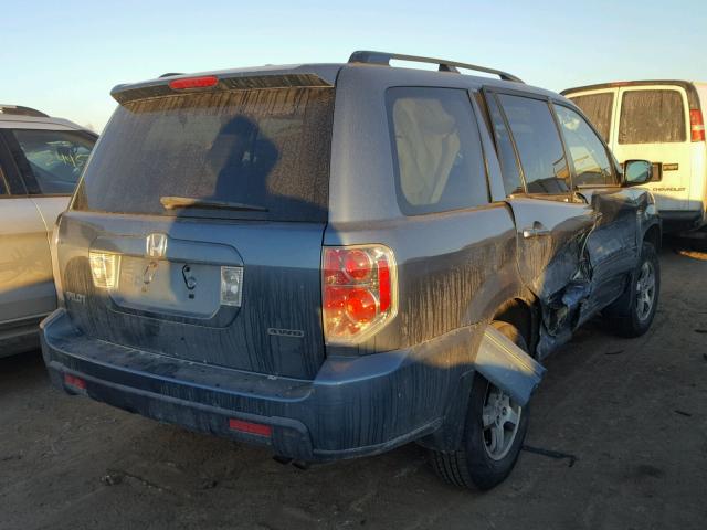 5FNYF18388B008107 - 2008 HONDA PILOT SE TEAL photo 4