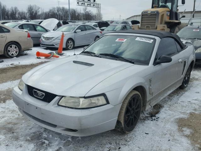 1FAFP44431F243591 - 2001 FORD MUSTANG SILVER photo 2