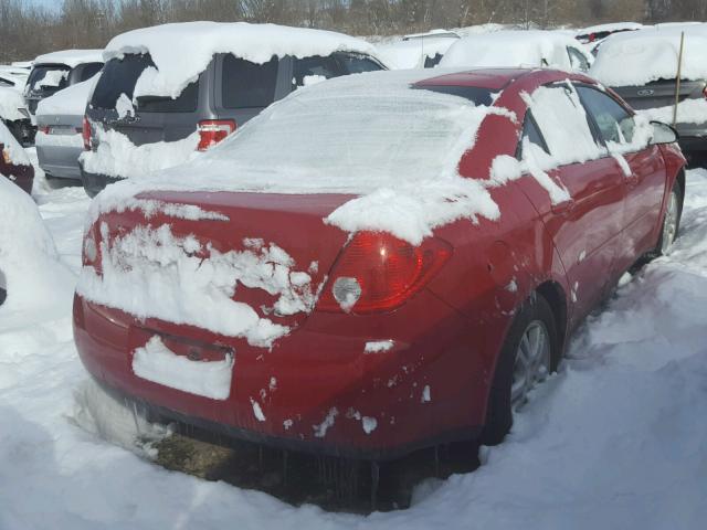 1G2ZG558664290832 - 2006 PONTIAC G6 SE1 RED photo 4