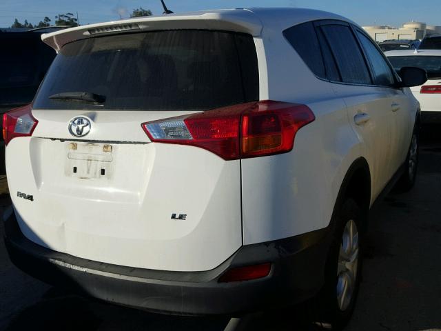 JTMZFREV8FJ033099 - 2015 TOYOTA RAV4 LE WHITE photo 4