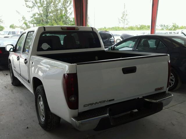 1GTCS136X58244213 - 2005 GMC CANYON WHITE photo 3