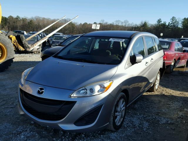 JM1CW2BL1D0158738 - 2013 MAZDA 5 SILVER photo 2