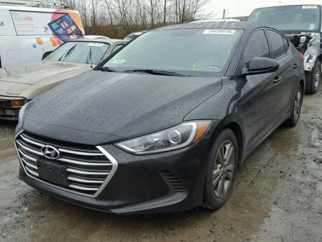 5NPD84LF8HH033358 - 2017 HYUNDAI ELANTRA SE BLACK photo 2