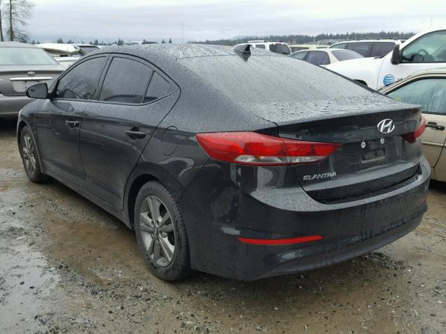 5NPD84LF8HH033358 - 2017 HYUNDAI ELANTRA SE BLACK photo 3