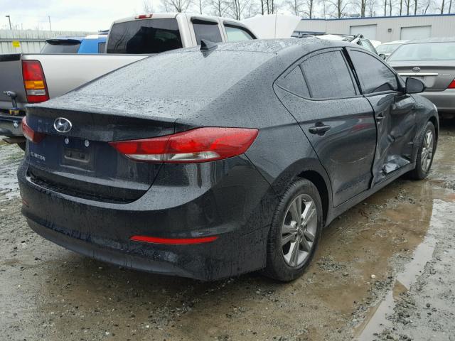 5NPD84LF8HH033358 - 2017 HYUNDAI ELANTRA SE BLACK photo 4