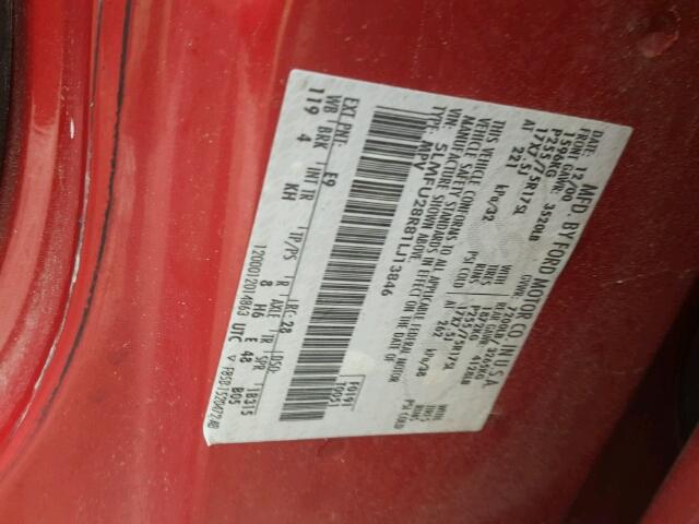 5LMFU28R81LJ13846 - 2001 LINCOLN NAVIGATOR 红色 照片 10