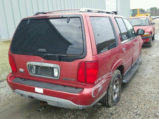 5LMFU28R81LJ13846 - 2001 LINCOLN NAVIGATOR 红色 照片 4