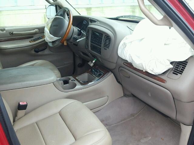5LMFU28R81LJ13846 - 2001 LINCOLN NAVIGATOR 红色 照片 5