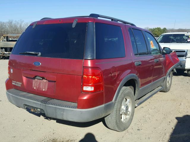 1FMZU63K53ZB16494 - 2003 FORD EXPLORER X RED photo 4