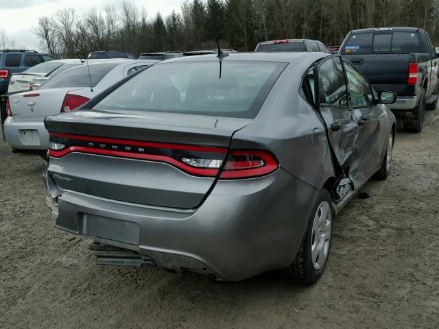 1C3CDFAA4DD306942 - 2013 DODGE DART SE GRAY photo 4