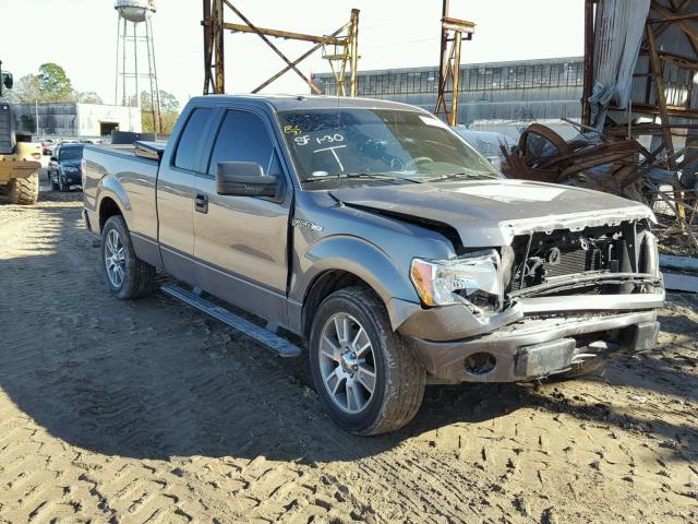 1FTFX1CF8EKF51350 - 2014 FORD F150 SUPER GRAY photo 1