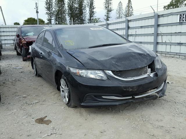 19XFB2F58FE019303 - 2015 HONDA CIVIC LX BLACK photo 1