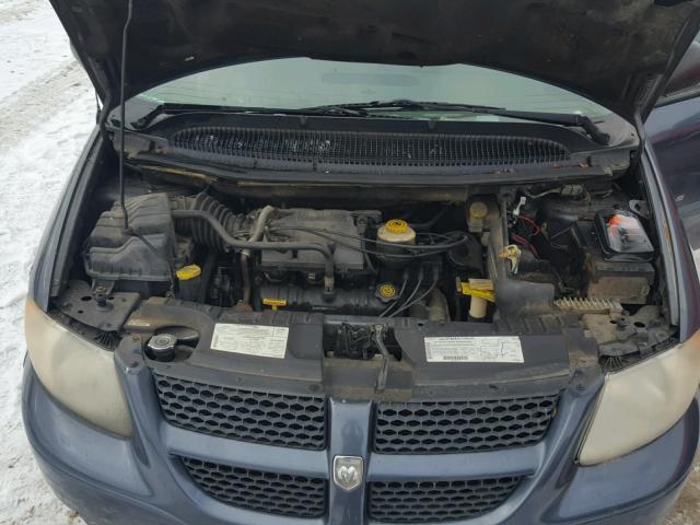 2B8GP44341R167504 - 2001 DODGE GRAND CARA BLUE photo 7