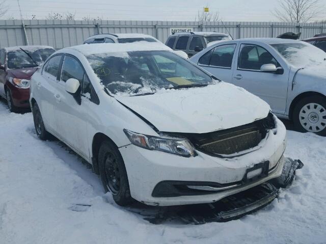 2HGFB2F42DH109069 - 2013 HONDA CIVIC LX WHITE photo 1