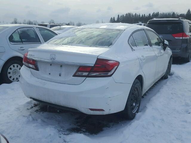 2HGFB2F42DH109069 - 2013 HONDA CIVIC LX WHITE photo 4