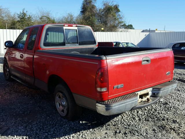 1FTRX17242NA14411 - 2002 FORD F150 RED photo 3