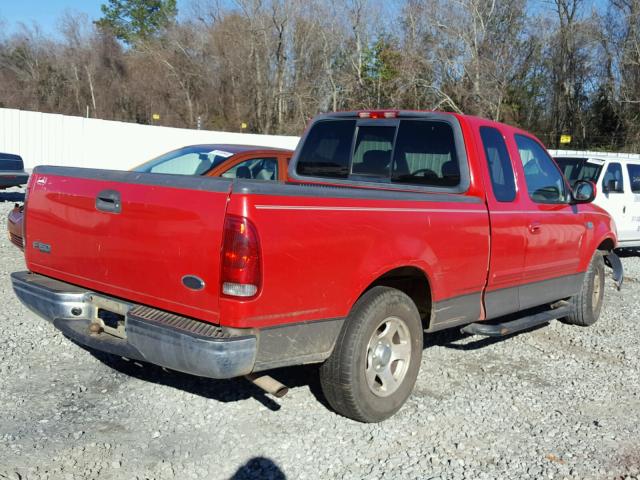 1FTRX17242NA14411 - 2002 FORD F150 RED photo 4