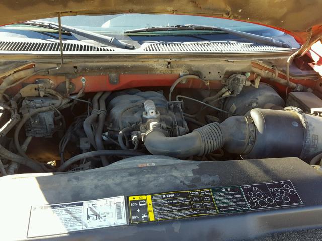 1FTRX17242NA14411 - 2002 FORD F150 RED photo 7