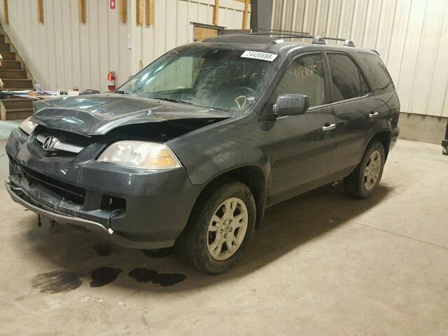 2HNYD18996H001758 - 2006 ACURA MDX TOURIN CHARCOAL photo 2