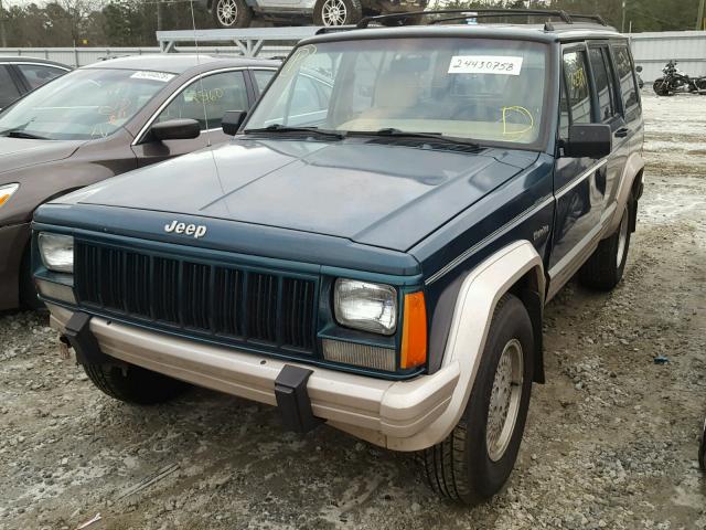 1J4FT78S0SL611206 - 1995 JEEP CHEROKEE C GREEN photo 2