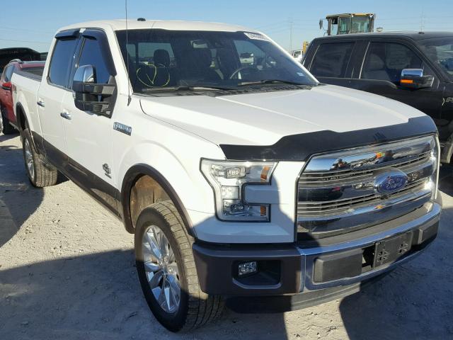 1FTFW1EG8GFA20864 - 2016 FORD F150 SUPER WHITE photo 1