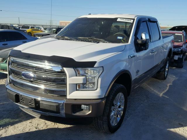 1FTFW1EG8GFA20864 - 2016 FORD F150 SUPER WHITE photo 2