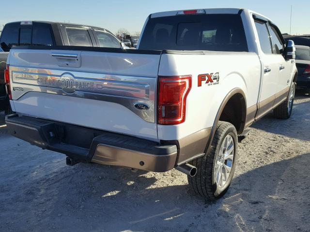 1FTFW1EG8GFA20864 - 2016 FORD F150 SUPER WHITE photo 4