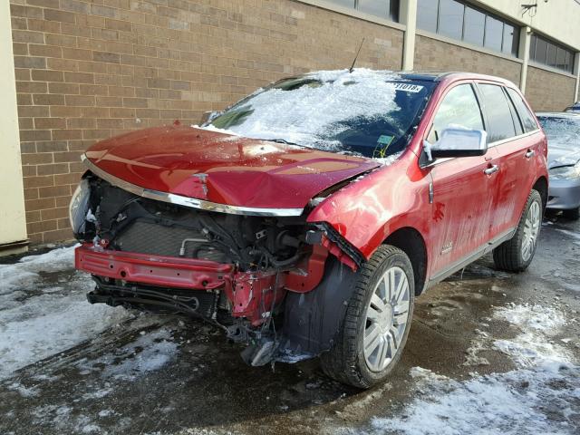 2LMDJ8JCXABJ01133 - 2010 LINCOLN MKX RED photo 2