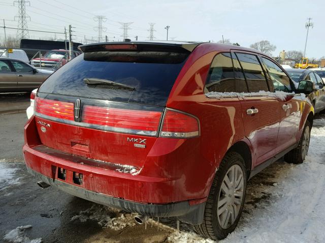 2LMDJ8JCXABJ01133 - 2010 LINCOLN MKX RED photo 4