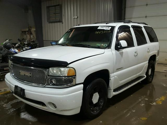 1GKEK63U64J129446 - 2004 GMC YUKON DENA WHITE photo 2