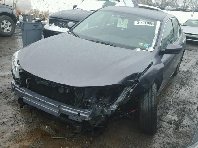 1HGCR2F33HA078425 - 2017 HONDA ACCORD LX GRAY photo 2