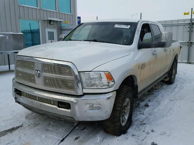 3C63D3ML1CG271261 - 2012 DODGE RAM 3500 L WHITE photo 2