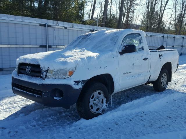 5TENX22N96Z172963 - 2006 TOYOTA TACOMA WHITE photo 2