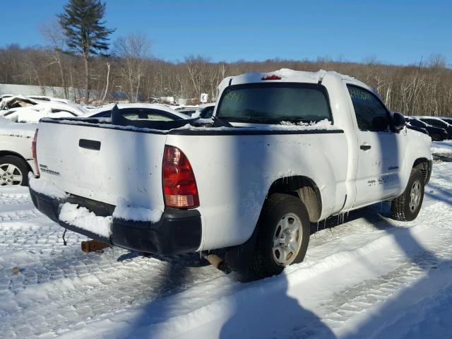 5TENX22N96Z172963 - 2006 TOYOTA TACOMA WHITE photo 4