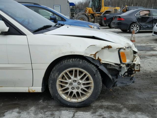 4S3BE635337211077 - 2003 SUBARU LEGACY L WHITE photo 10