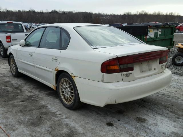 4S3BE635337211077 - 2003 SUBARU LEGACY L WHITE photo 3