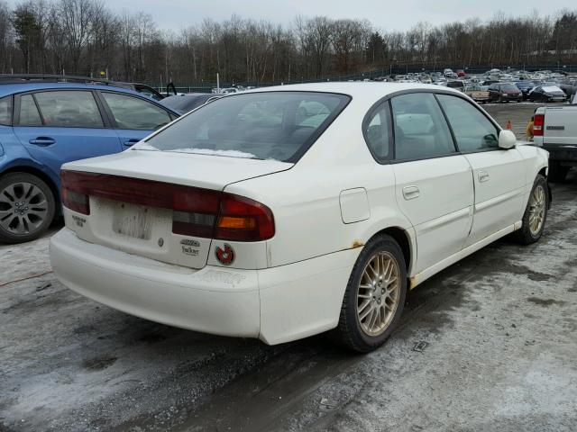 4S3BE635337211077 - 2003 SUBARU LEGACY L WHITE photo 4