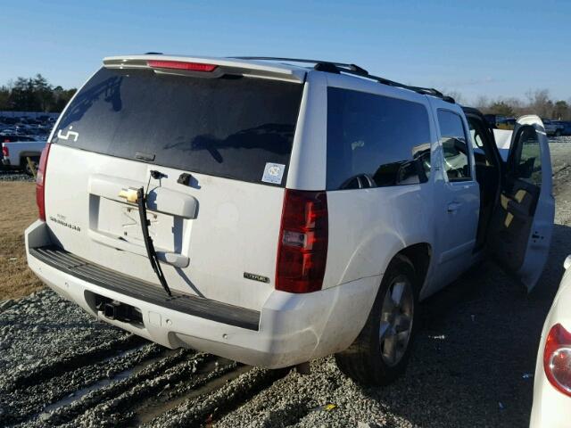 1GNFK16307J222755 - 2007 CHEVROLET SUBURBAN K WHITE photo 4