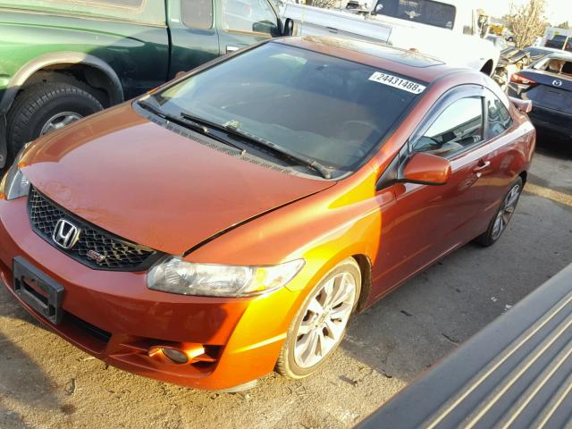 2HGFG215X9H702820 - 2009 HONDA CIVIC SI ORANGE photo 2