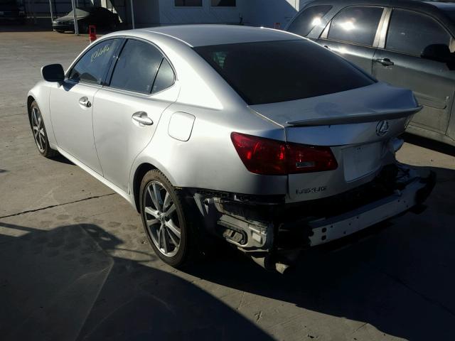 JTHBK262365022124 - 2006 LEXUS IS 250 SILVER photo 3