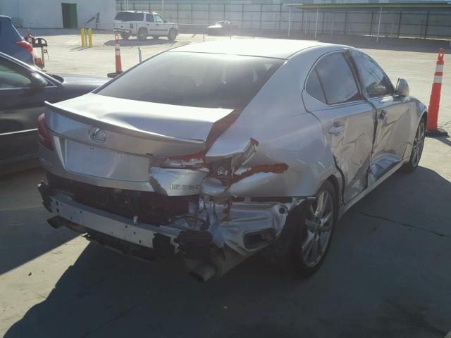 JTHBK262365022124 - 2006 LEXUS IS 250 SILVER photo 4