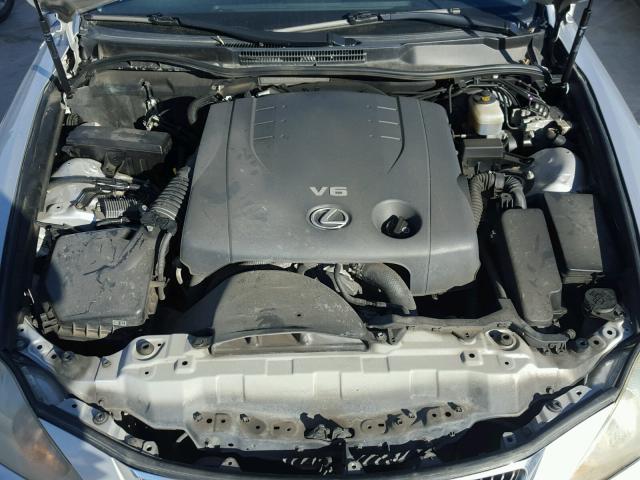 JTHBK262365022124 - 2006 LEXUS IS 250 SILVER photo 7