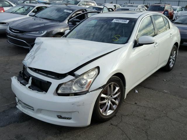 JNKBV61E17M723848 - 2007 INFINITI G35 WHITE photo 2