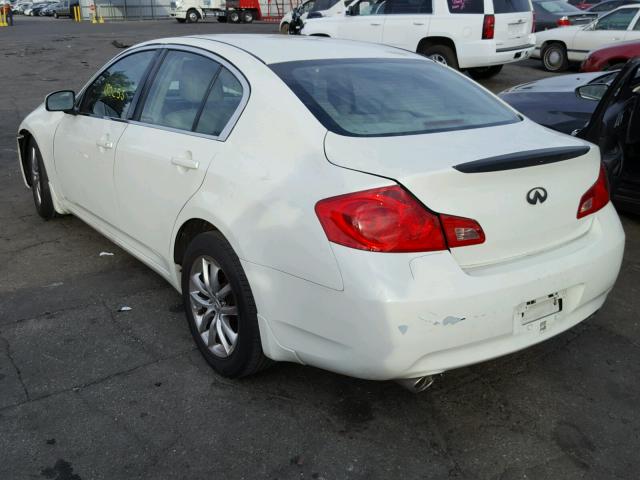 JNKBV61E17M723848 - 2007 INFINITI G35 WHITE photo 3