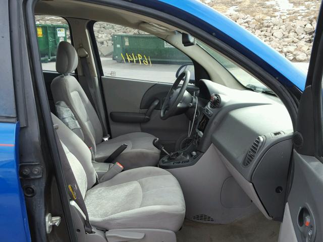 5GZCZ23D13S904816 - 2003 SATURN VUE BLUE photo 5