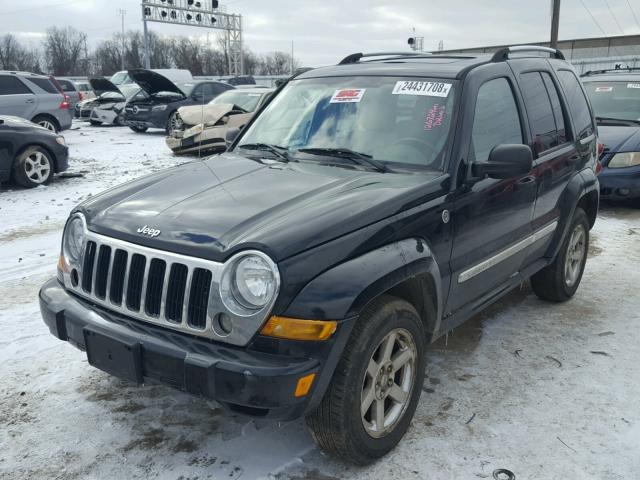 1J4GL58KX6W130893 - 2006 JEEP LIBERTY LI BLACK photo 2