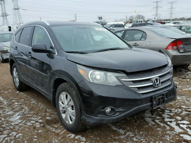 2HKRM4H75EH638520 - 2014 HONDA CR-V EXL BLACK photo 1