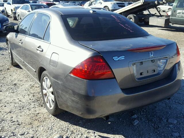 1HGCM66577A001692 - 2007 HONDA ACCORD EX GRAY photo 3